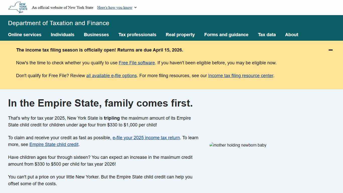 Department of Taxation and Finance