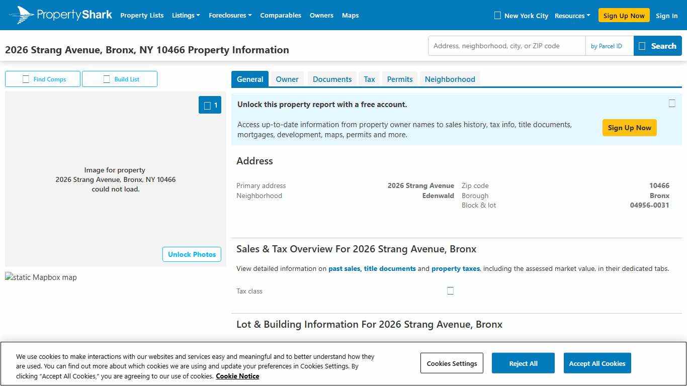 2026 Strang Ave, Bronx, NY 10466 - Owner, Sales, Taxes